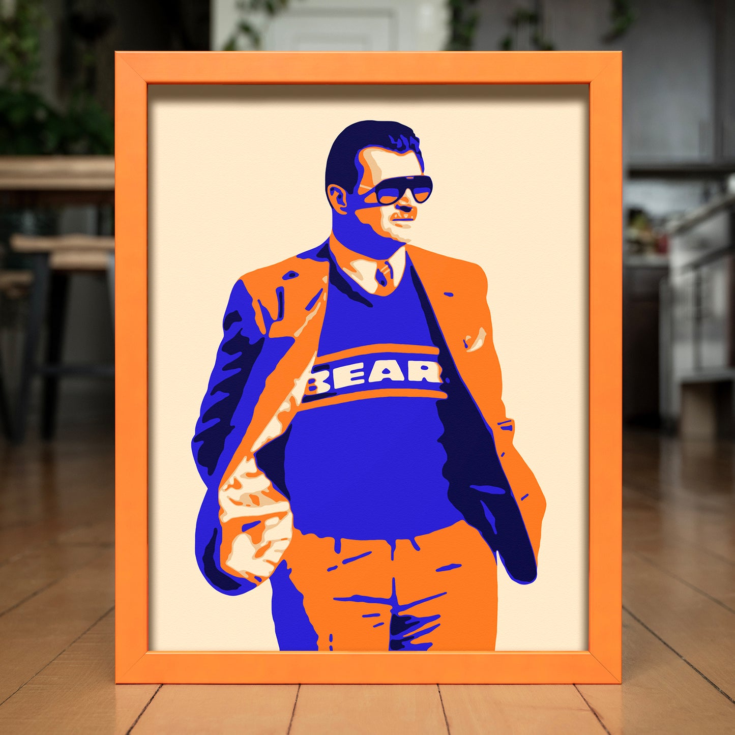 DA COACH | Marco de color naranja a juego