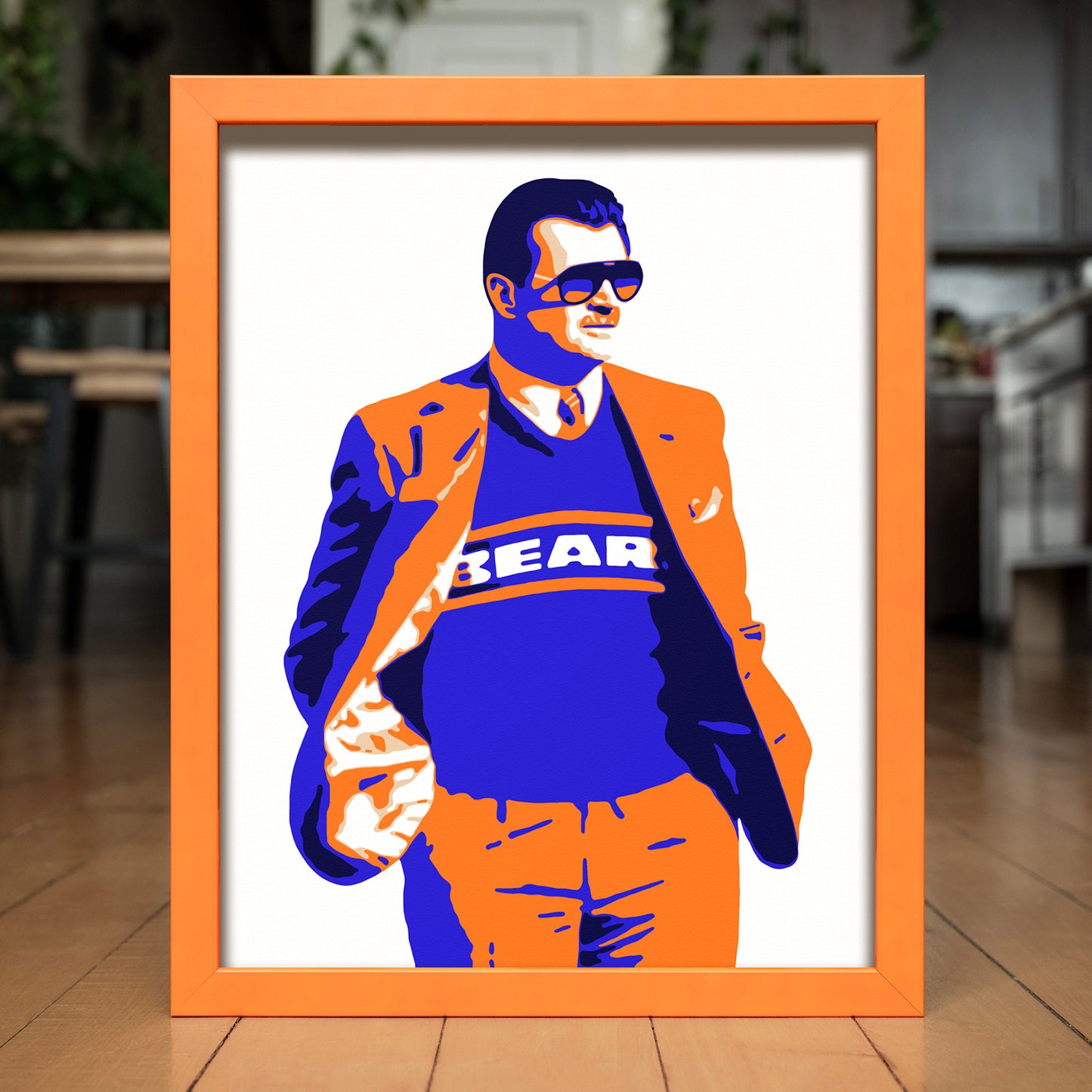 DA COACH | Marco de color naranja a juego