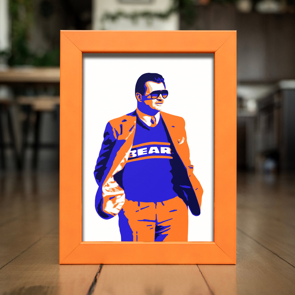 DA COACH | Marco de color naranja a juego