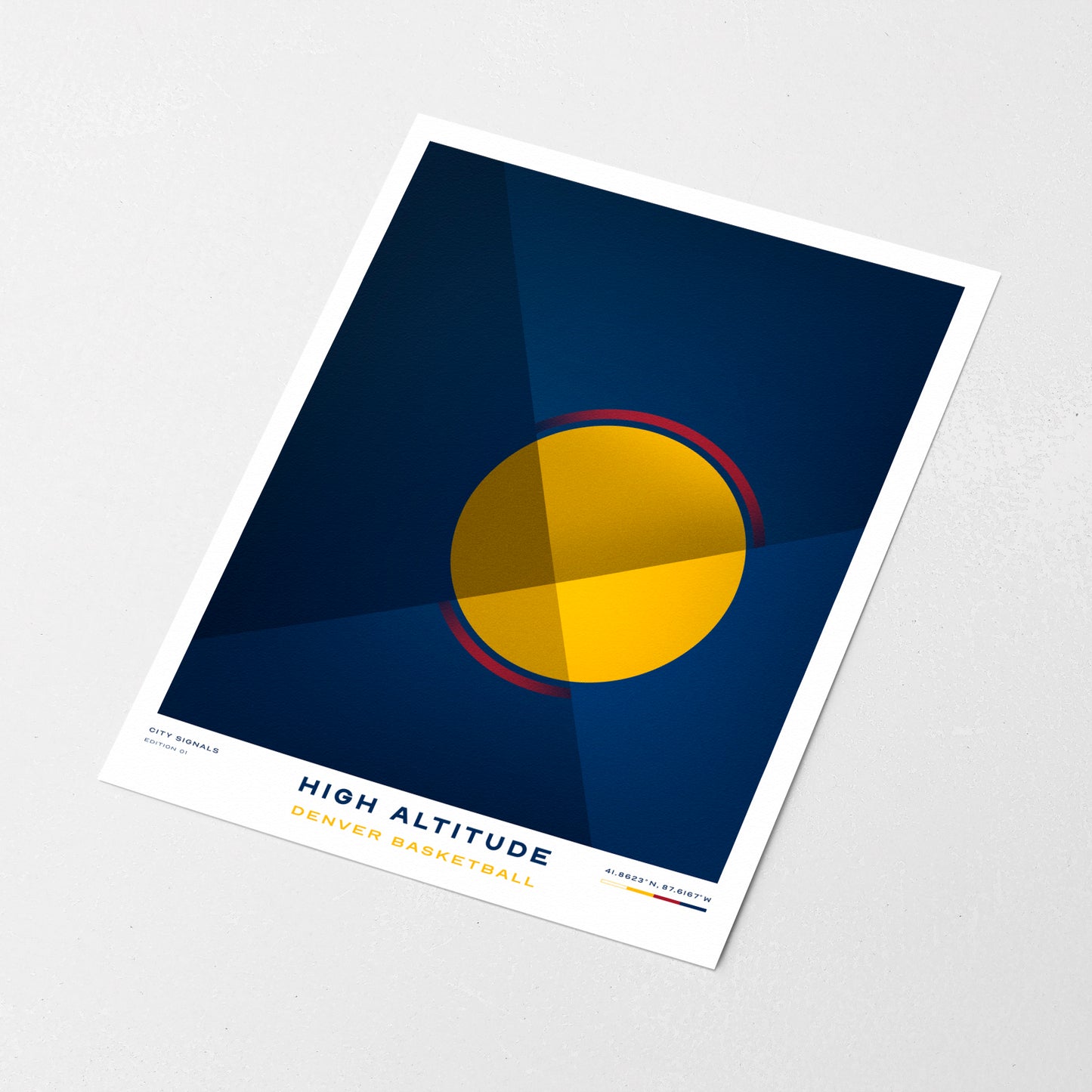 HIGH ALTITUDE | Denver Basketball Print