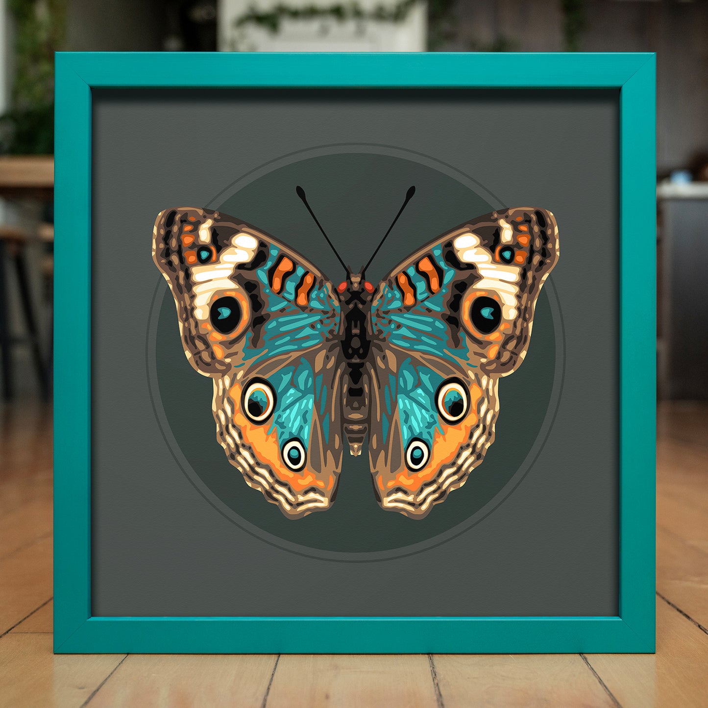 JUNONIA // OSCURO | Marco a juego de color verde azulado