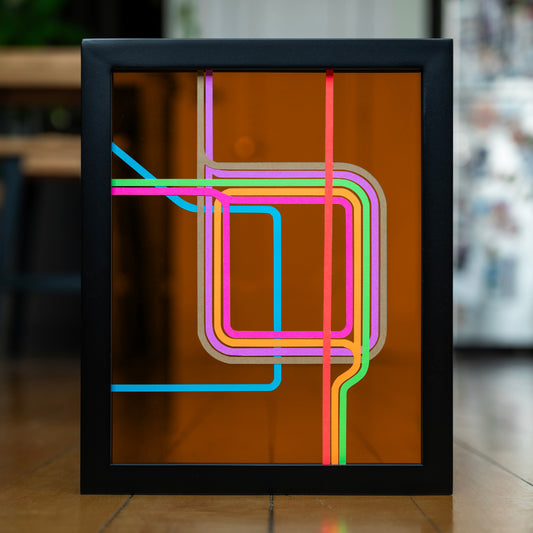 'L-MAP' | 11” x 14” Orange Tint