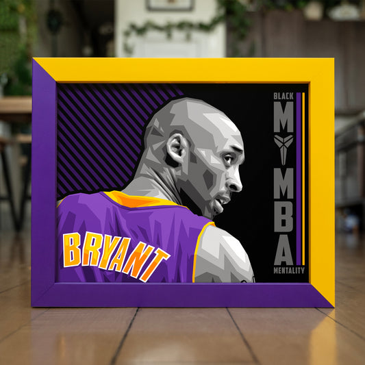 MAMBA MENTALITY | Purple+Yellow Color Match Frame