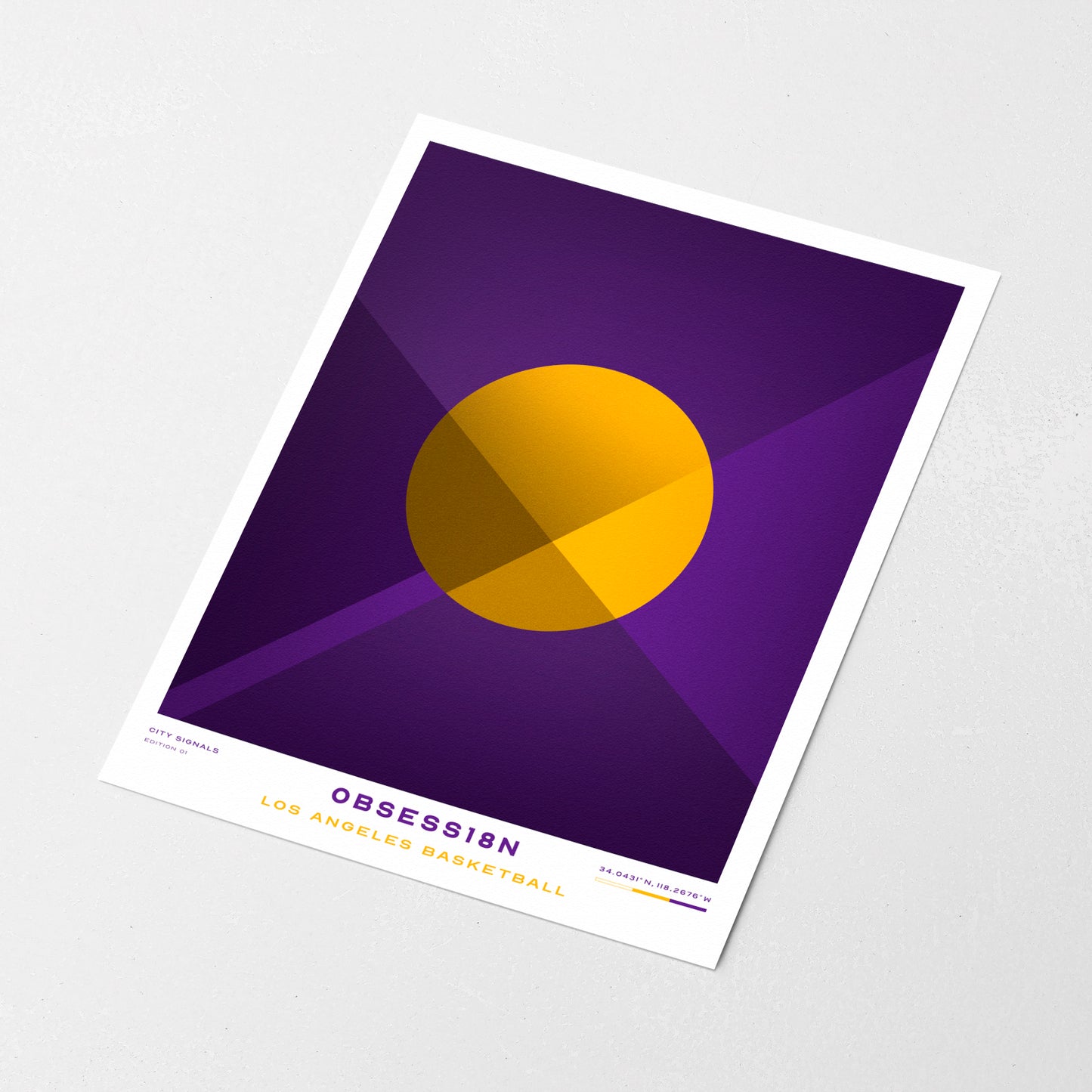 OBSESS18N | Los Angeles Basketball Print