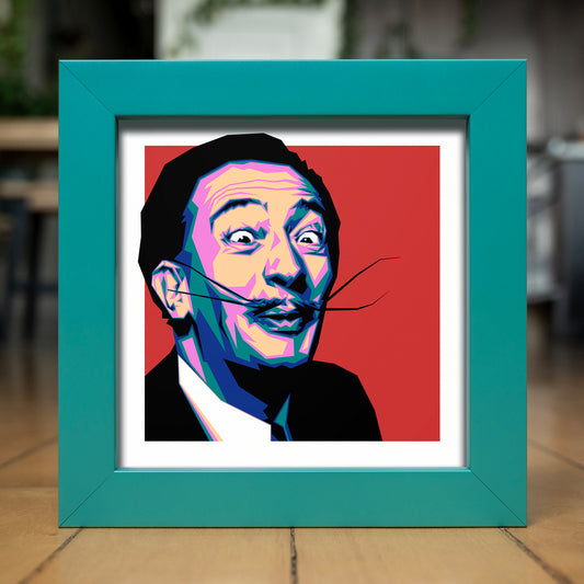 SALVADOR // RED POP-OUT | Teal Color Match Frame