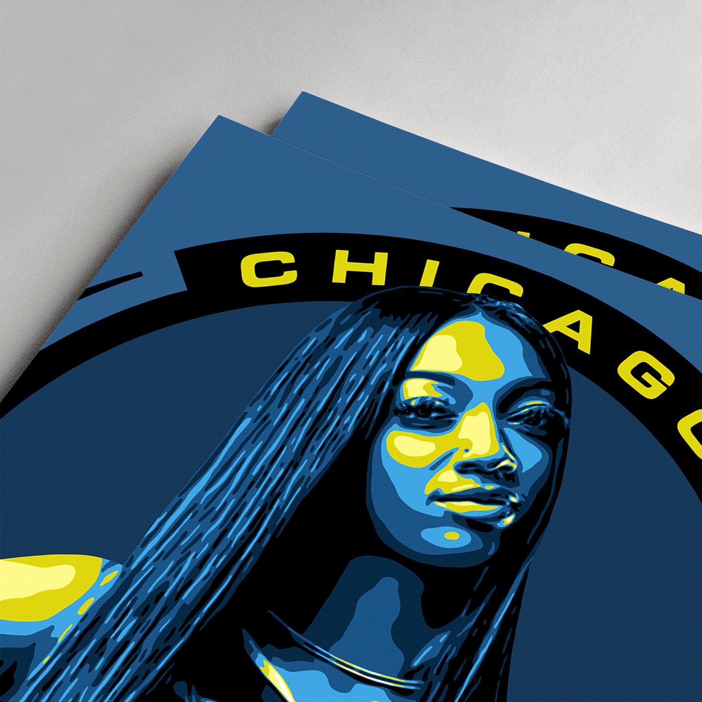 SKY FIVE | Light Blue+Royal Blue Color Match Frame