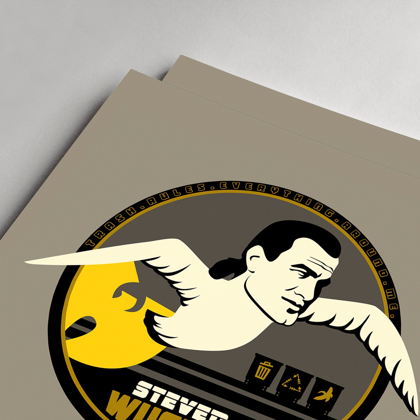 MINI-WUGULL | Cuadro de color amarillo a juego