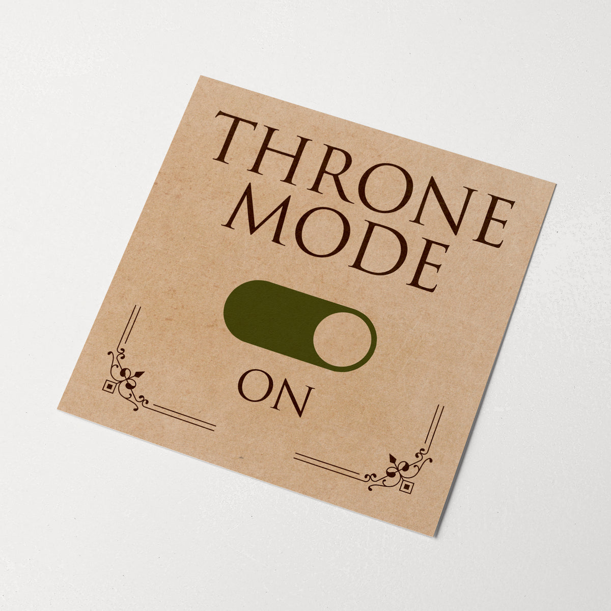 THRONE MODE | Bathroom Print