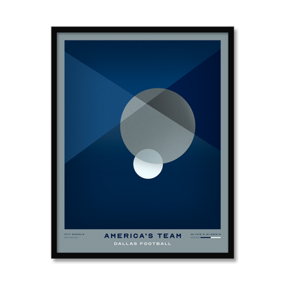 AMERICA'S TEAM | Dallas Football Print