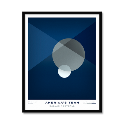 AMERICA'S TEAM | Dallas Football Print