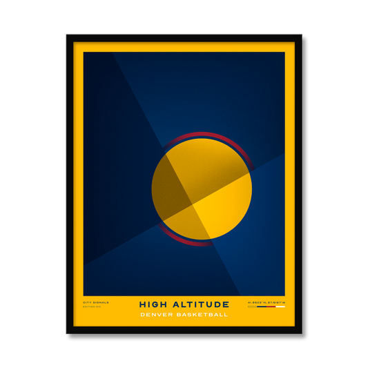 HIGH ALTITUDE | Denver Basketball Print