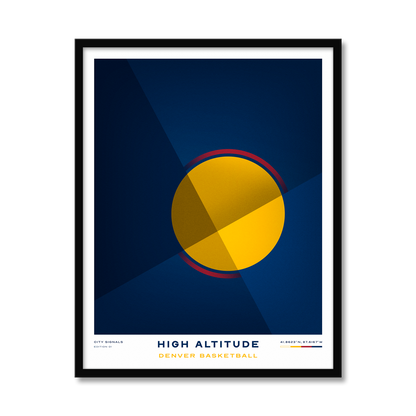 HIGH ALTITUDE | Denver Basketball Print