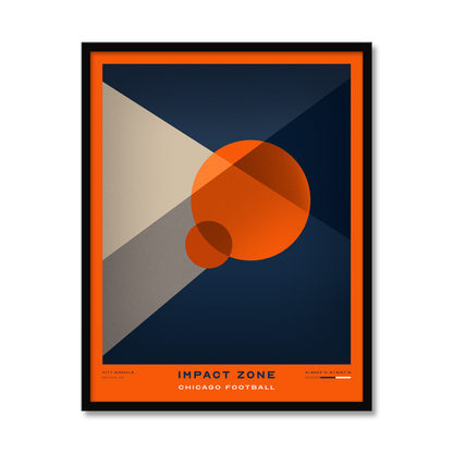 IMPACT ZONE | Chicago Football Print