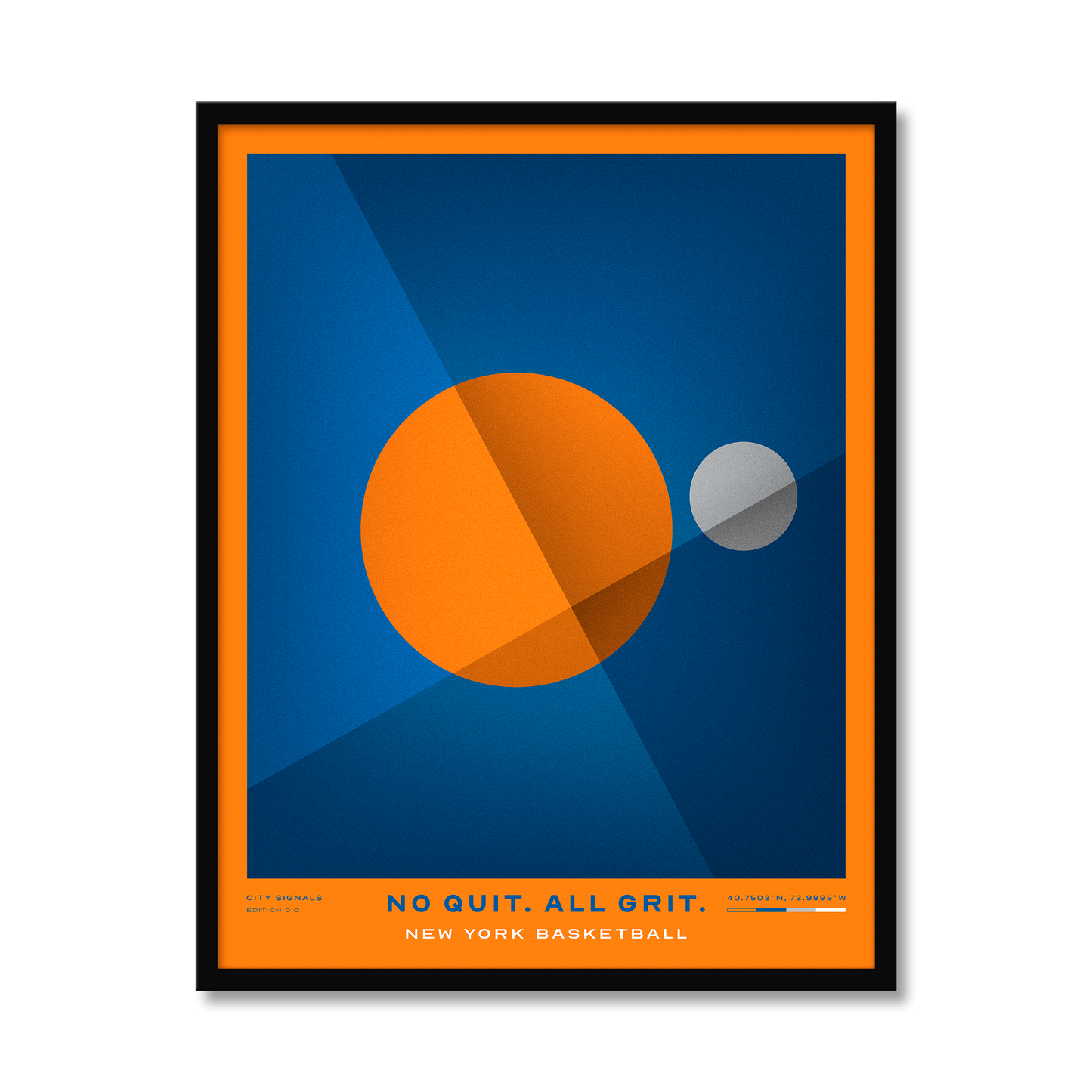 NO QUIT. ALL GRIT. | New York Basketball Print