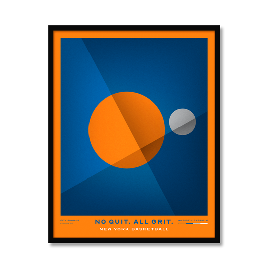 NO QUIT. ALL GRIT. | New York Basketball Print