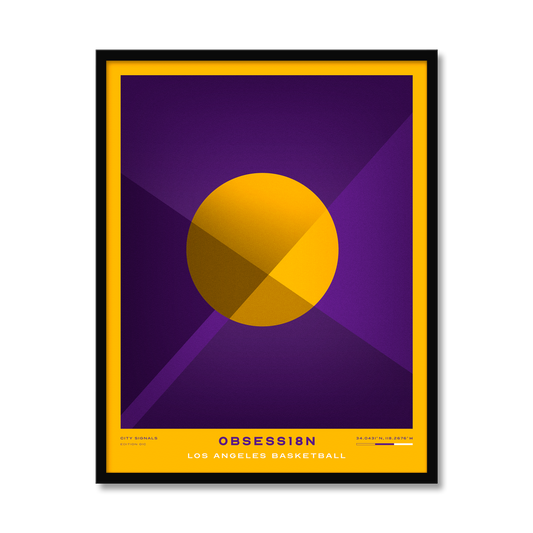 OBSESS18N | Los Angeles Basketball Print
