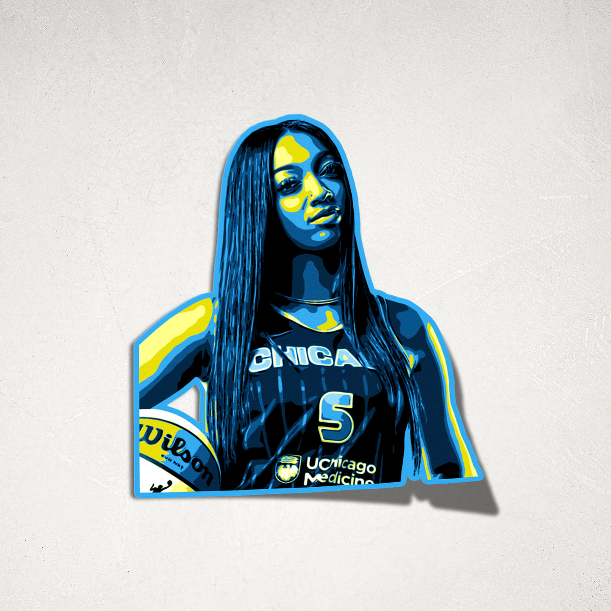 Angel Reese Sticker | Chicago, Basketball, Laptop Decal, Water Bottle ...