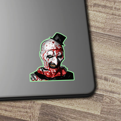 Adesivo Clown Horror Mash-Up / Simpatico mostro blu incontra un clown spaventoso / Adesivo in vinile per laptop, bottiglie d'acqua, diari - Italia Adesivo Clown Horror Mash-Up / Simpatico mostro blu incontra un clown spaventoso / Adesivo in vinile per laptop, bottiglie d'acqua, diari - Italia