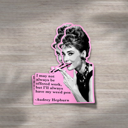 AUDREY | Sticker – Pink Colorway