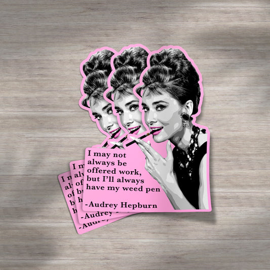 AUDREY | Sticker – Pink Colorway