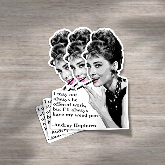 AUDREY | Sticker - White Colorway