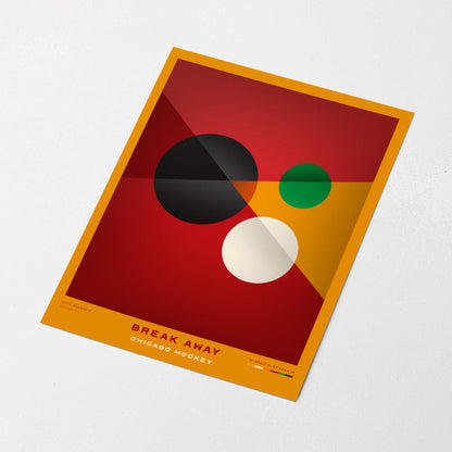 BREAK AWAY | Chicago Hockey Print