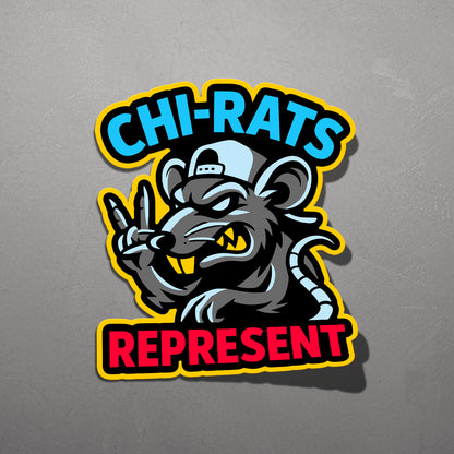 CHI-RATS REPRESENT | Sticker
