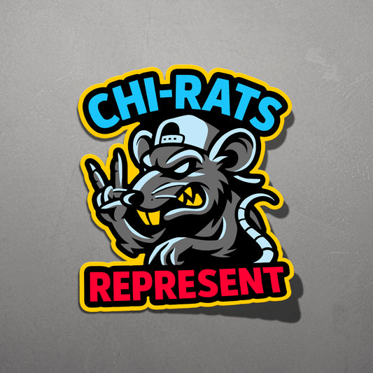 CHI-RATS REPRESENT | Sticker