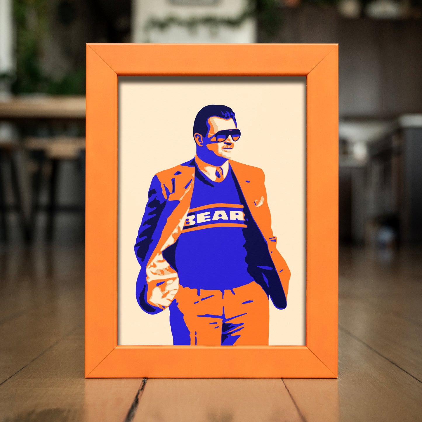 DA COACH | Marco de color naranja a juego