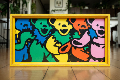 'DANCING BEARS' | Yellow Frame