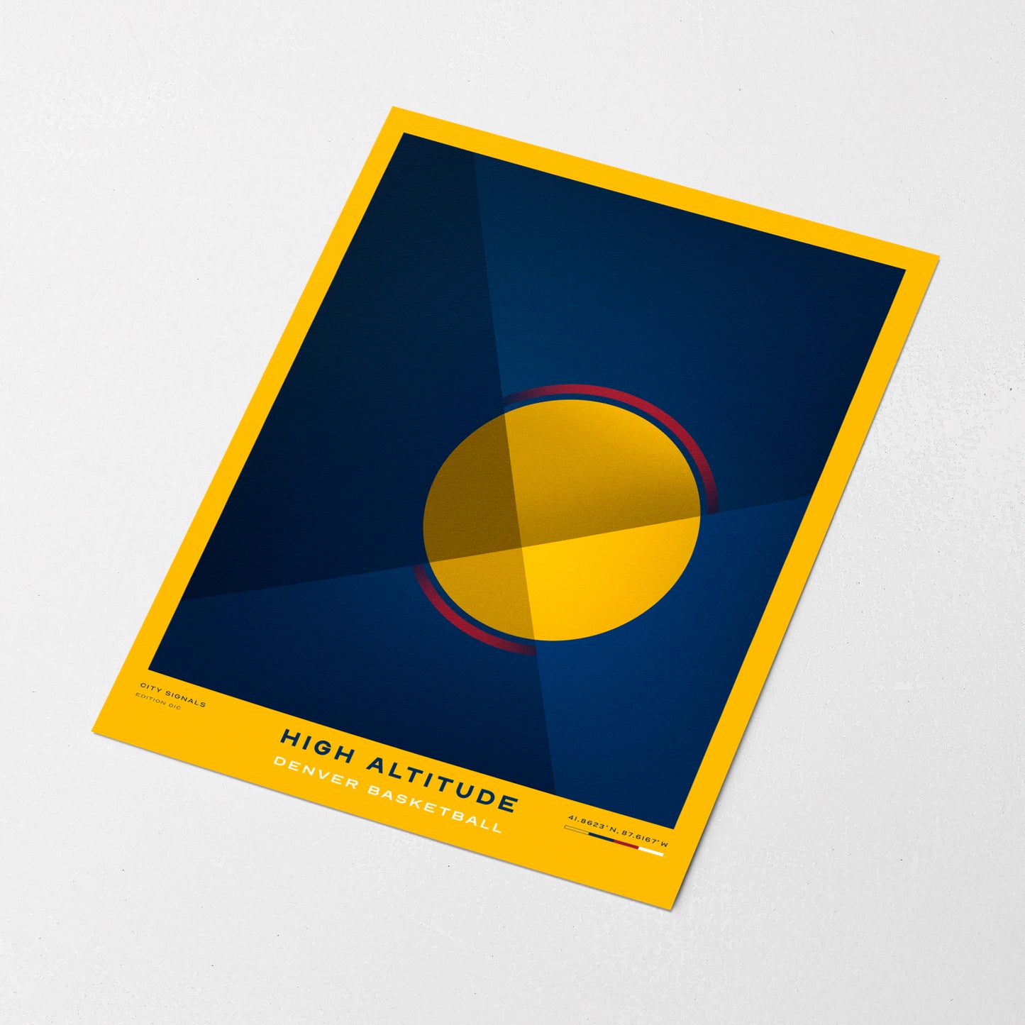 HIGH ALTITUDE | Denver Basketball Print