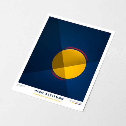 HIGH ALTITUDE | Denver Basketball Print