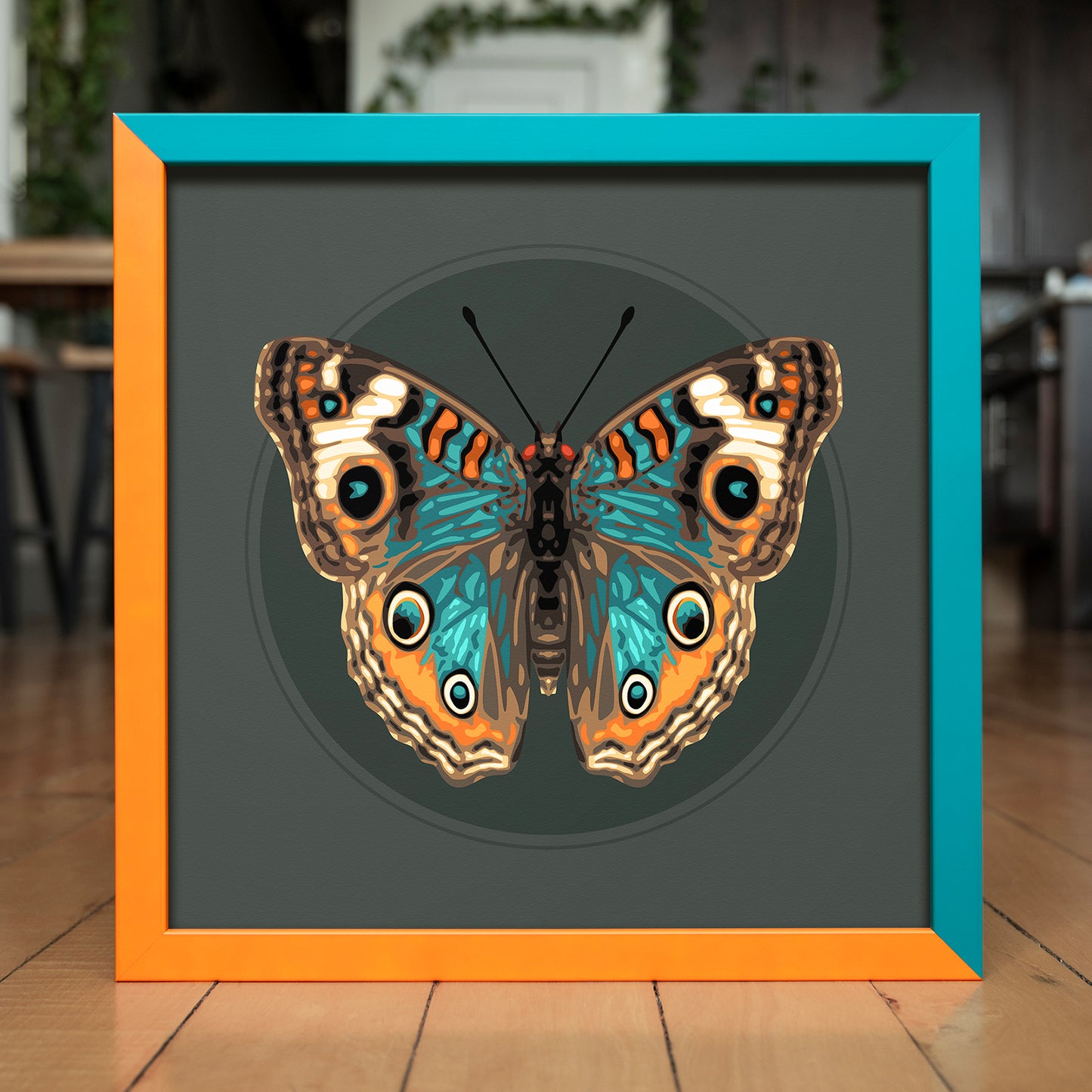 JUNONIA // DARK | Orange+Teal Color Match Frame