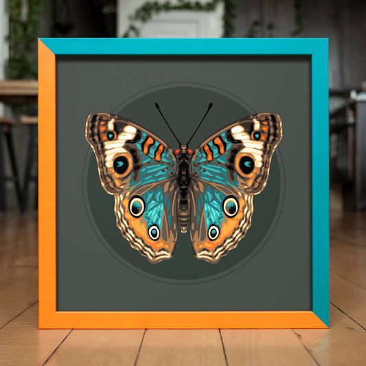 JUNONIA // DARK | Orange+Teal Color Match Frame