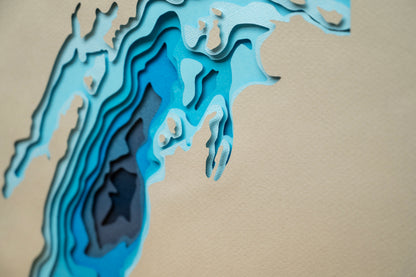 'LAKE MICHIGAN DEPTH MAP'