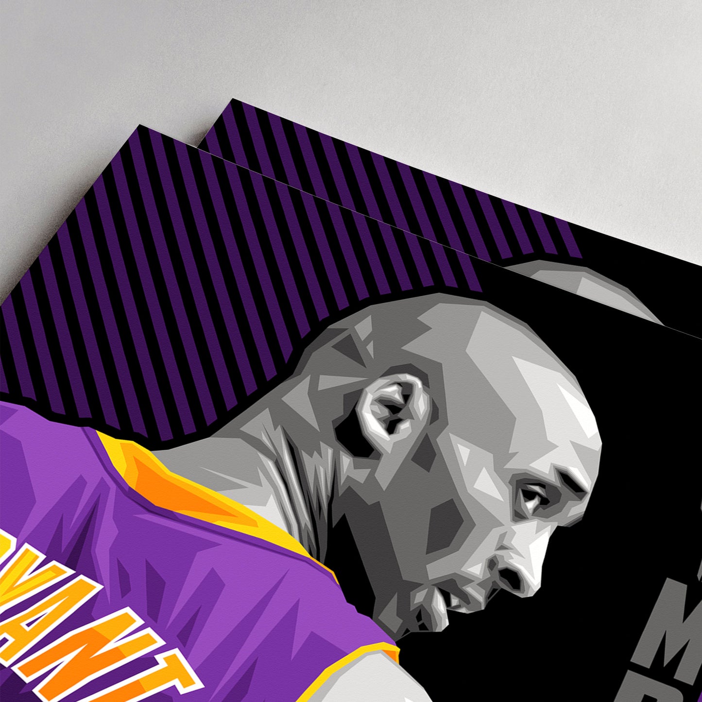 MAMBA MENTALITY | Purple+Yellow Color Match Frame