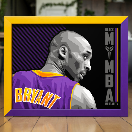 MAMBA MENTALITY | Purple+Yellow Color Match Frame