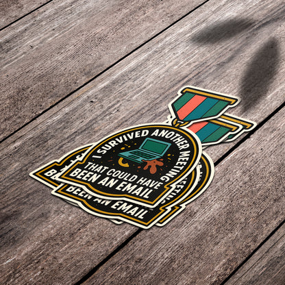 WORK MEETING SURVIVOR | Sticker