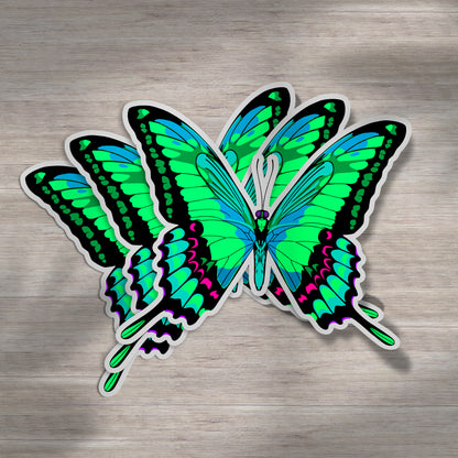 NEON FLY BUTTER | Sticker – Gray Colorway