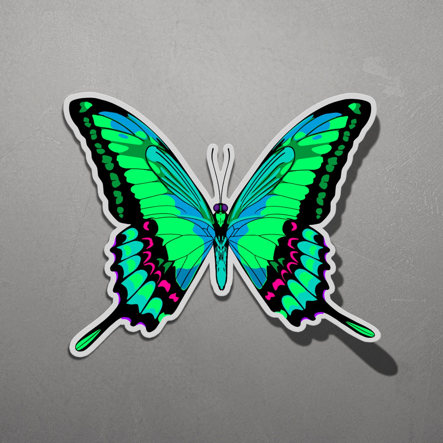 NEON FLY BUTTER | Sticker