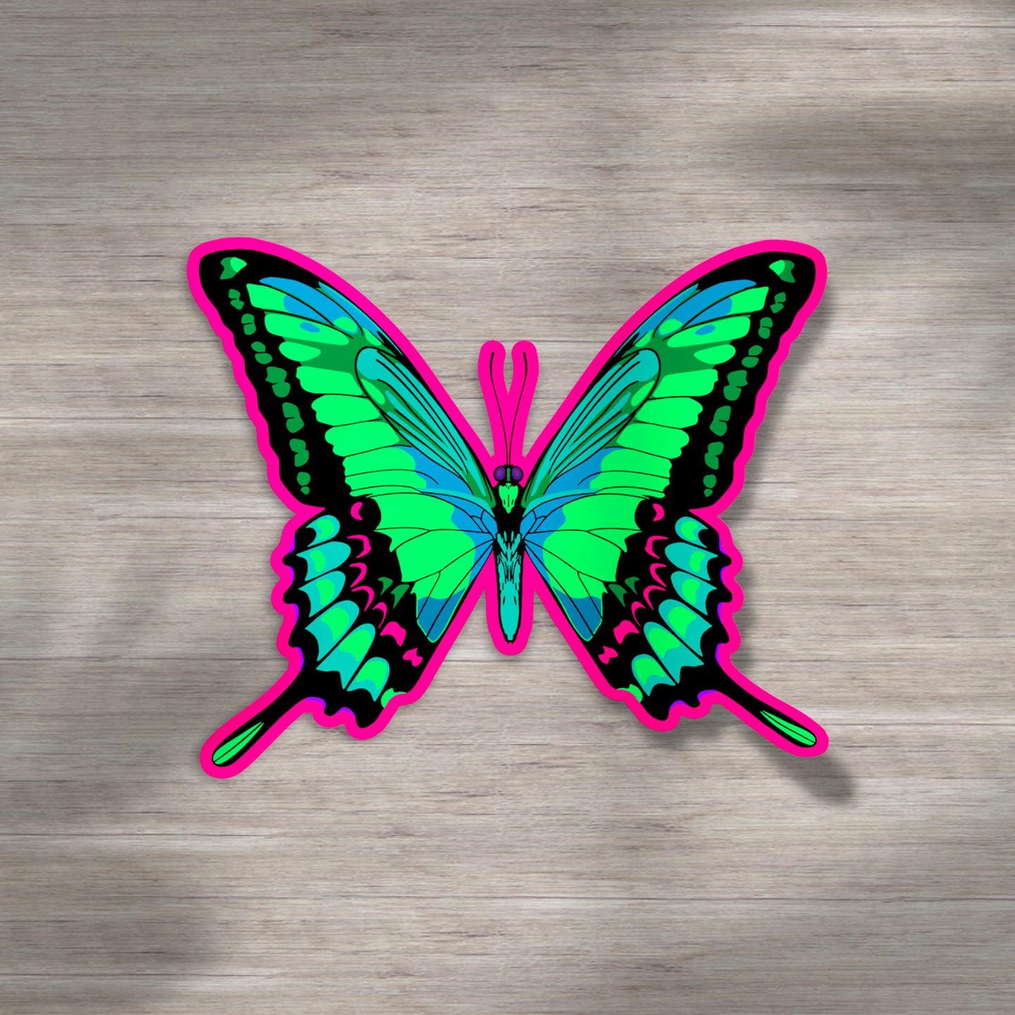 NEON FLY BUTTER | Sticker – Pink Colorway