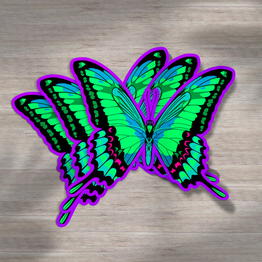 NEON FLY BUTTER | Sticker – Purple Colorway