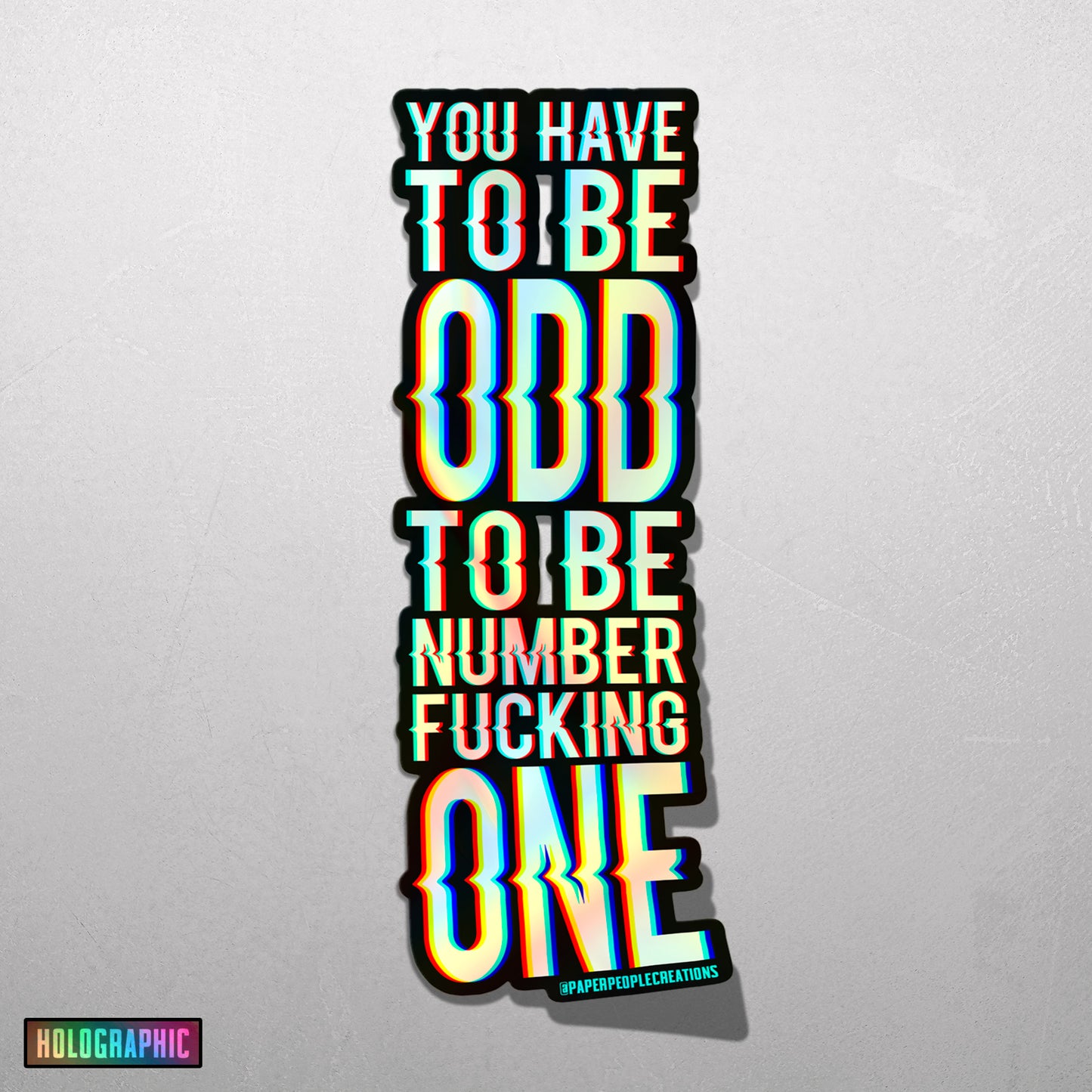 ODD ONE | Sticker