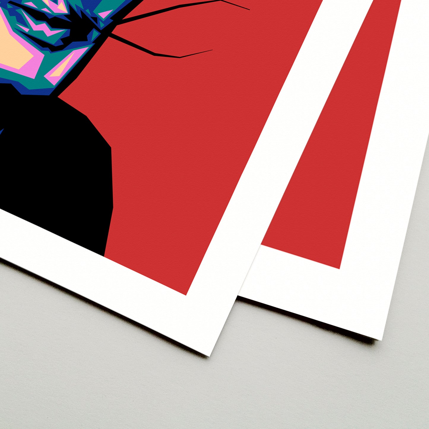 SALVADOR // RED POP-OUT | Teal Color Match Frame