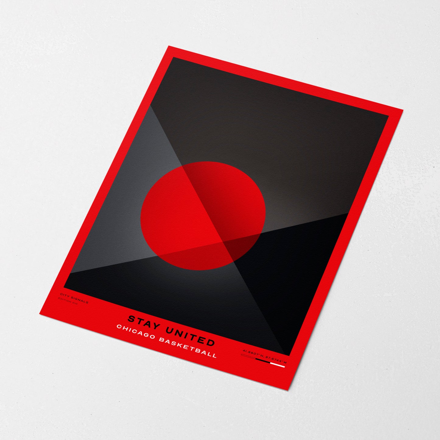 STAY UNITED | Chicago Basketball Print