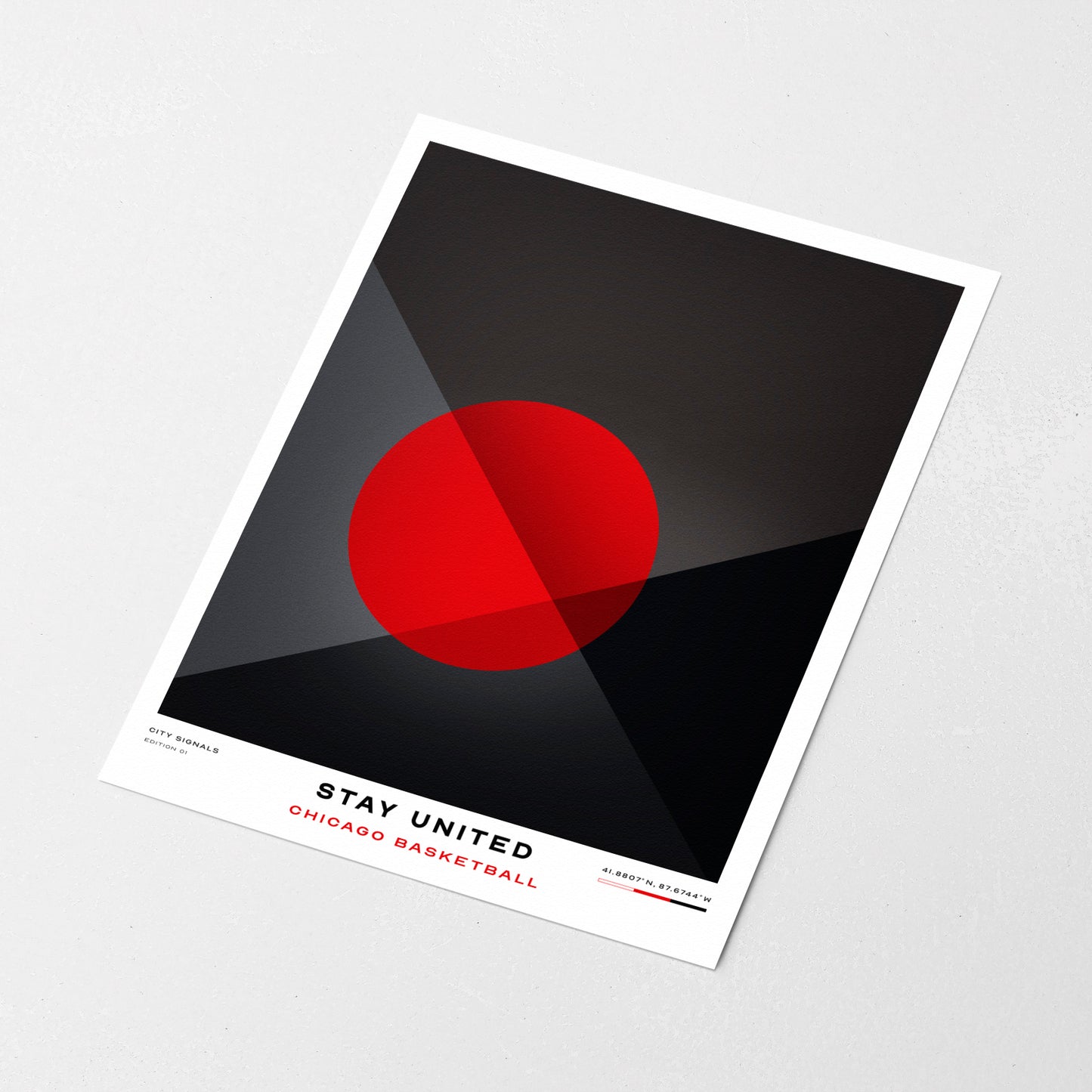 STAY UNITED | Chicago Basketball Print