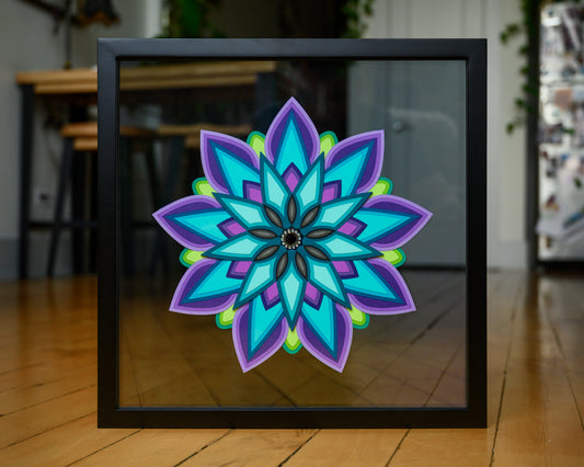 'LOTUS' | Teal & Purple
